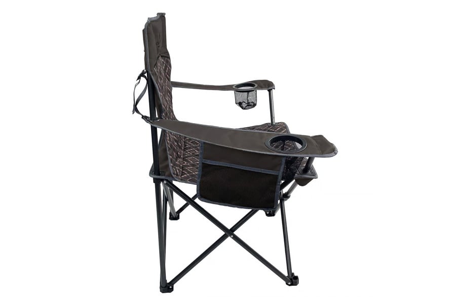 BLACK SIERRA EQUIPMENT Quilted Quad Chair Brown